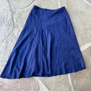 White House Black Market, Navy, A-Line Skirt,Size 10